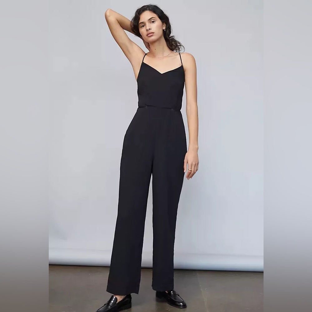 Maeve Magdalena sleeveless spaghetti strap jumpsuit